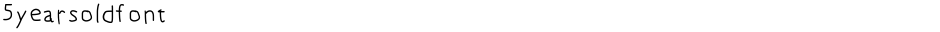 5yearsoldfontDemo