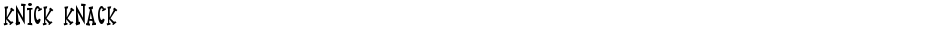 Knick KnackDemo