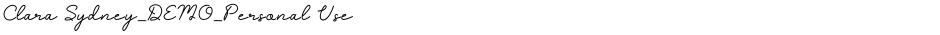 Clara Sydney_DEMO_Personal UseDemo