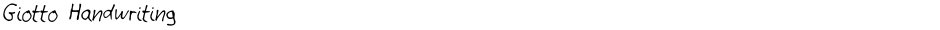 Giotto HandwritingDemo