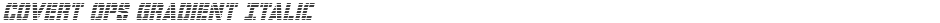 Covert Ops Gradient ItalicDemo