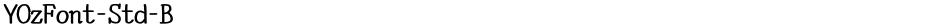 YOzFont-Std-BDemo