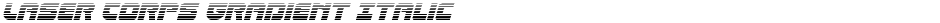Laser Corps Gradient ItalicDemo