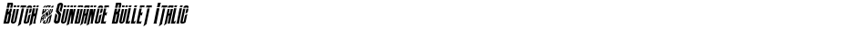 Butch & Sundance Bullet ItalicDemo