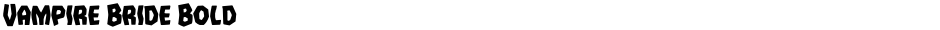 Vampire Bride BoldDemo