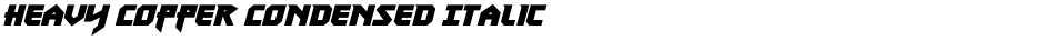 Heavy Copper Condensed ItalicDemo