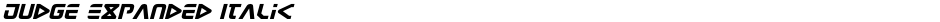 Judge Expanded ItalicDemo