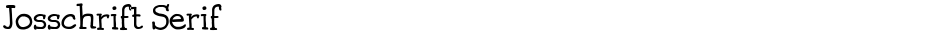 Josschrift SerifDemo