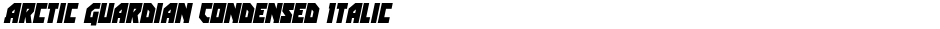 Arctic Guardian Condensed ItalicDemo
