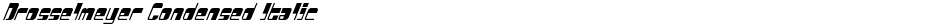 Drosselmeyer Condensed ItalicDemo
