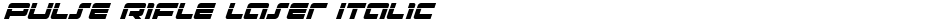 Pulse Rifle Laser ItalicDemo