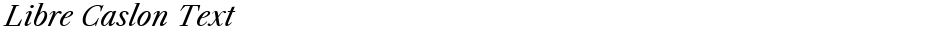Libre Caslon TextDemo