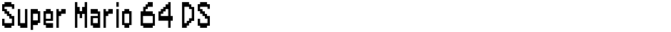 Super Mario 64 DSDemo