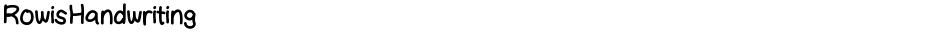 RowisHandwritingDemo