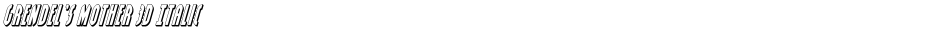 Grendel's Mother 3D ItalicDemo