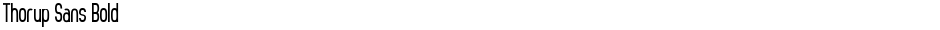 Thorup Sans BoldDemo