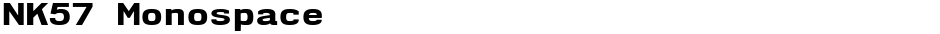 NK57 MonospaceDemo