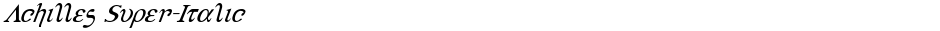 Achilles Super-ItalicDemo