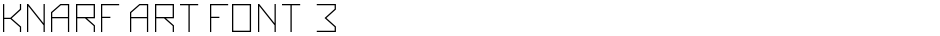 Knarf Art Font 3Demo