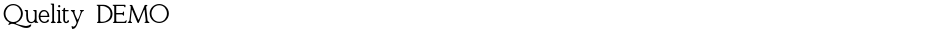 Quelity DEMODemo