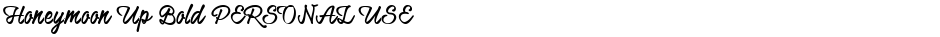 Honeymoon Up Bold PERSONAL USEDemo