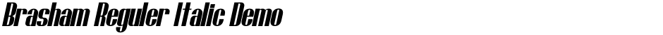 Brasham Reguler Italic DemoDemo
