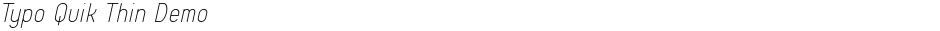 Typo Quik Thin DemoDemo