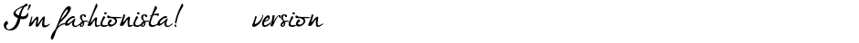 I'm fashionista!_DEMO-versionDemo