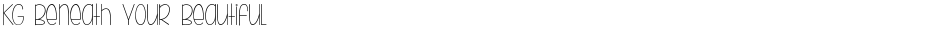 KG Beneath Your BeautifulDemo