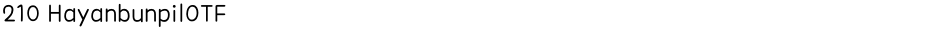 210 HayanbunpilOTFDemo