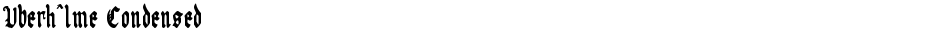 Uberhˆlme CondensedDemo