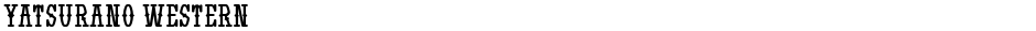 Yatsurano WesternDemo