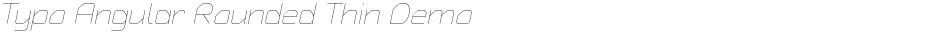 Typo Angular Rounded Thin DemoDemo