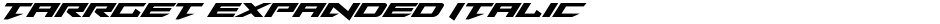 Tarrget Expanded ItalicDemo