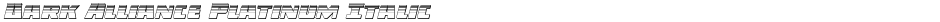 Dark Alliance Platinum ItalicDemo