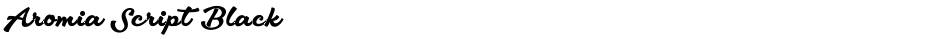 Aromia Script BlackDemo