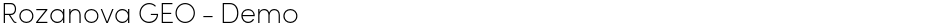 Rozanova GEO - DemoDemo
