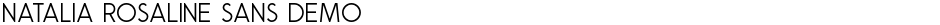Natalia Rosaline Sans DemoDemo