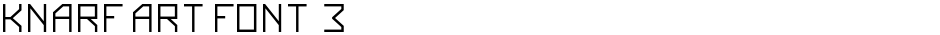 Knarf Art Font 3Demo