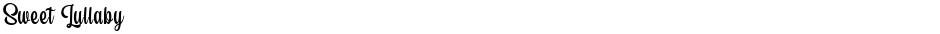 Sweet LullabyDemo