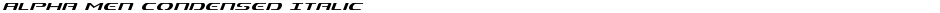 Alpha Men Condensed ItalicDemo