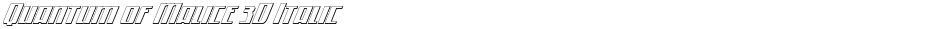 Quantum of Malice 3D ItalicDemo