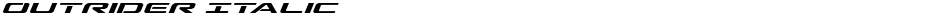 Outrider ItalicDemo