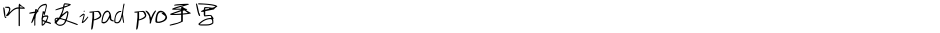 叶根友ipad pro手写Demo