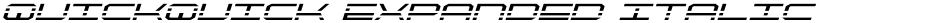 QuickQuick Expanded ItalicDemo