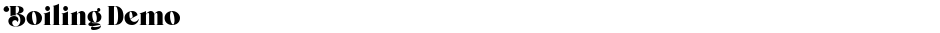 Boiling DemoDemo