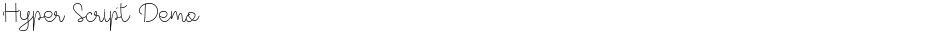 Hyper Script DemoDemo
