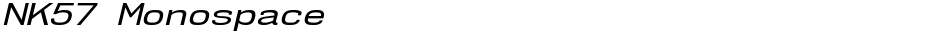 NK57 MonospaceDemo