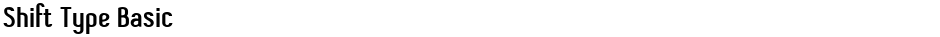 Shift Type BasicDemo