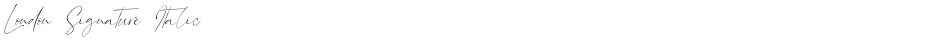 London Signature ItalicDemo